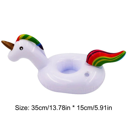 Inflatable pool float